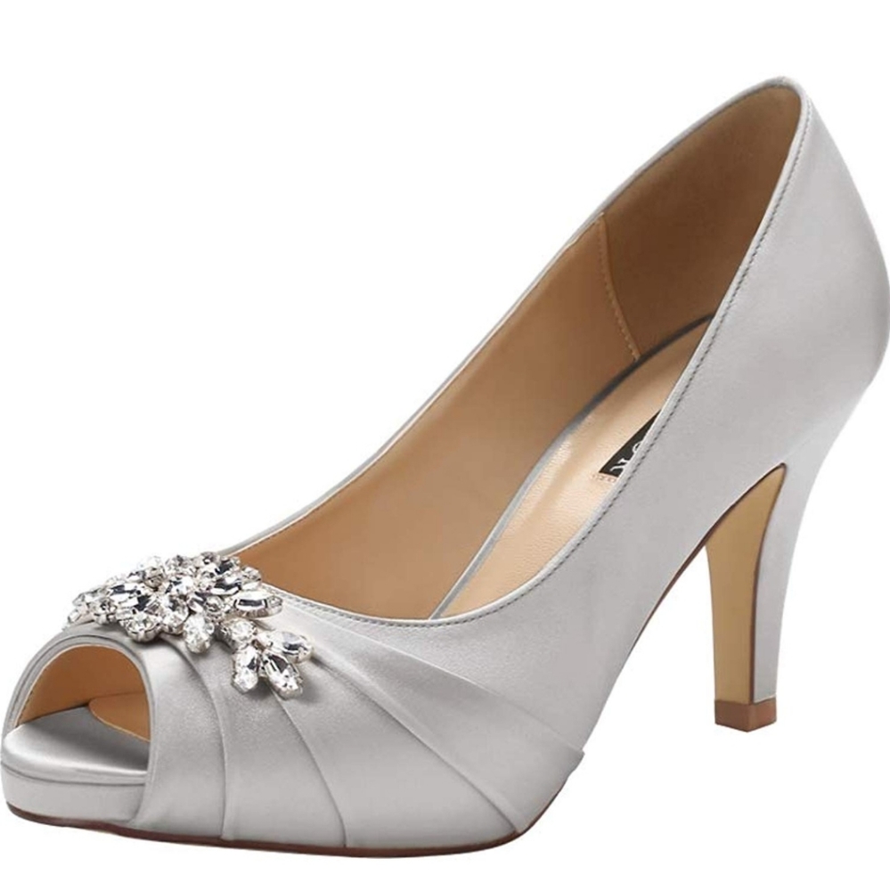 Silver wedding/prom heels